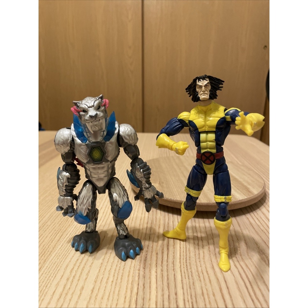 Lot 2 Marvel Legends Wolverine 6" MrBeast Lab Mutators Metallic Panther Figure
